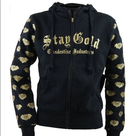 Clandestine Industries Jackets & Coats | Clandestine Industries Stay Gold Hoodie | Poshmark